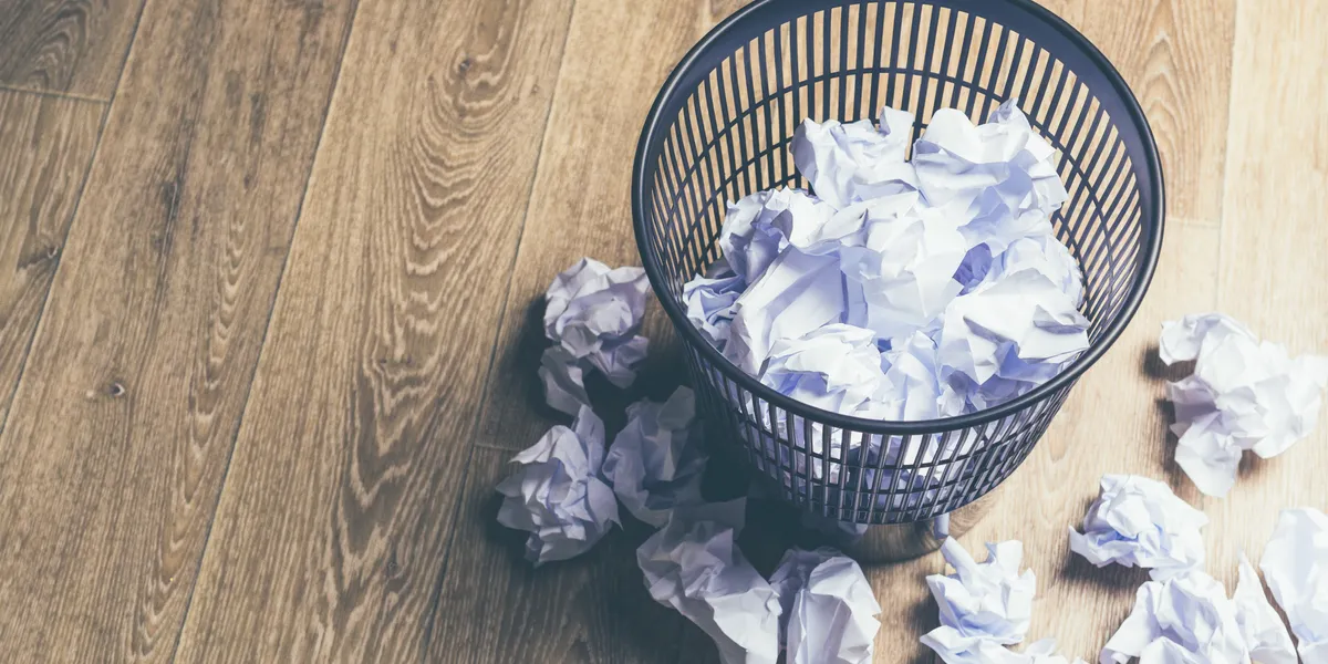 wasted paper