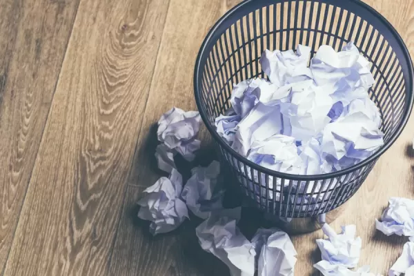 wasted paper